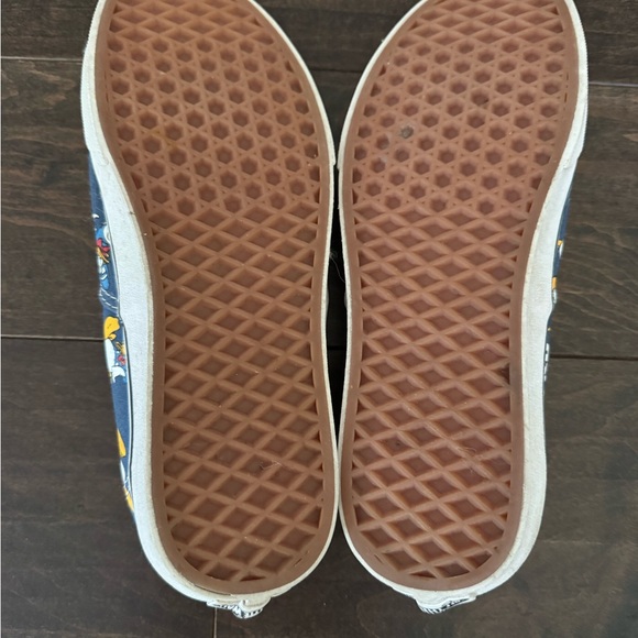 Vans x Disney Donald Duck Authentic Blue Cartoon Print Sneakers men’s 8 good - Picture 5 of 5